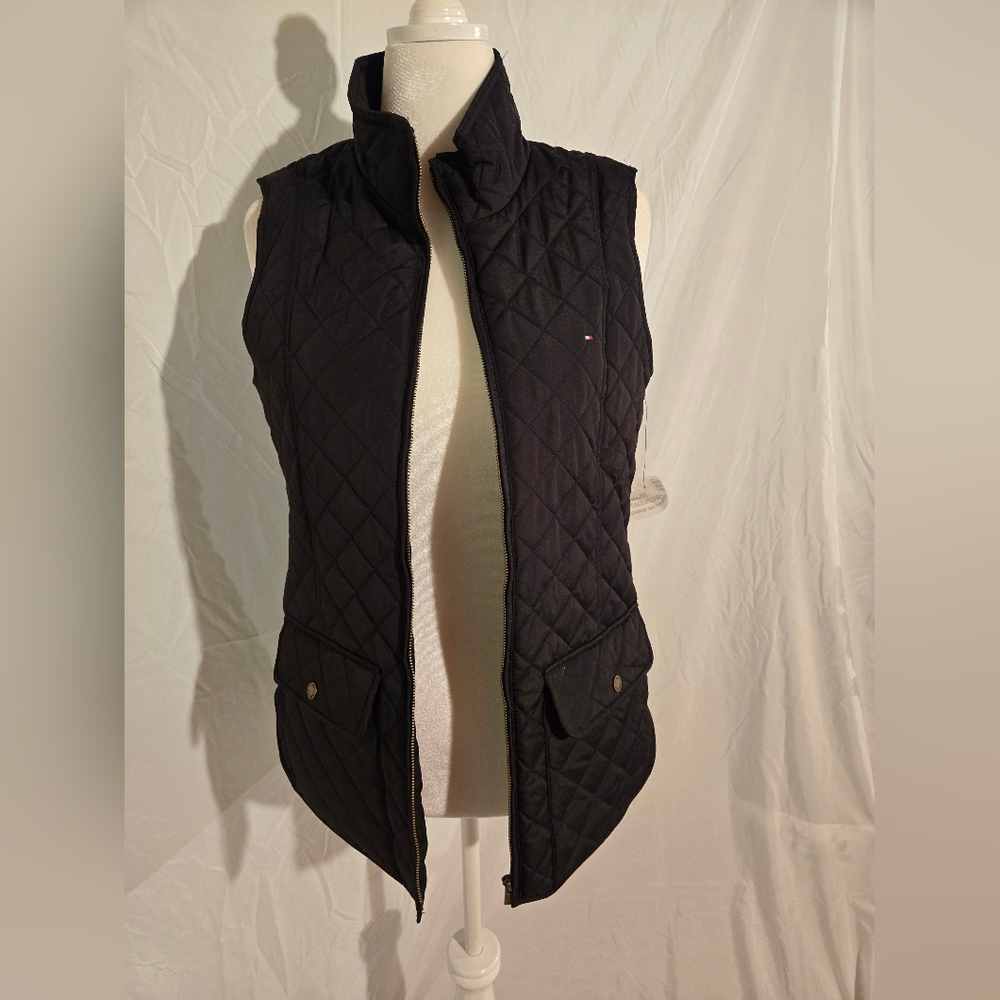 Tommy Hilfiger Women's Dark Blue Quilted Vest